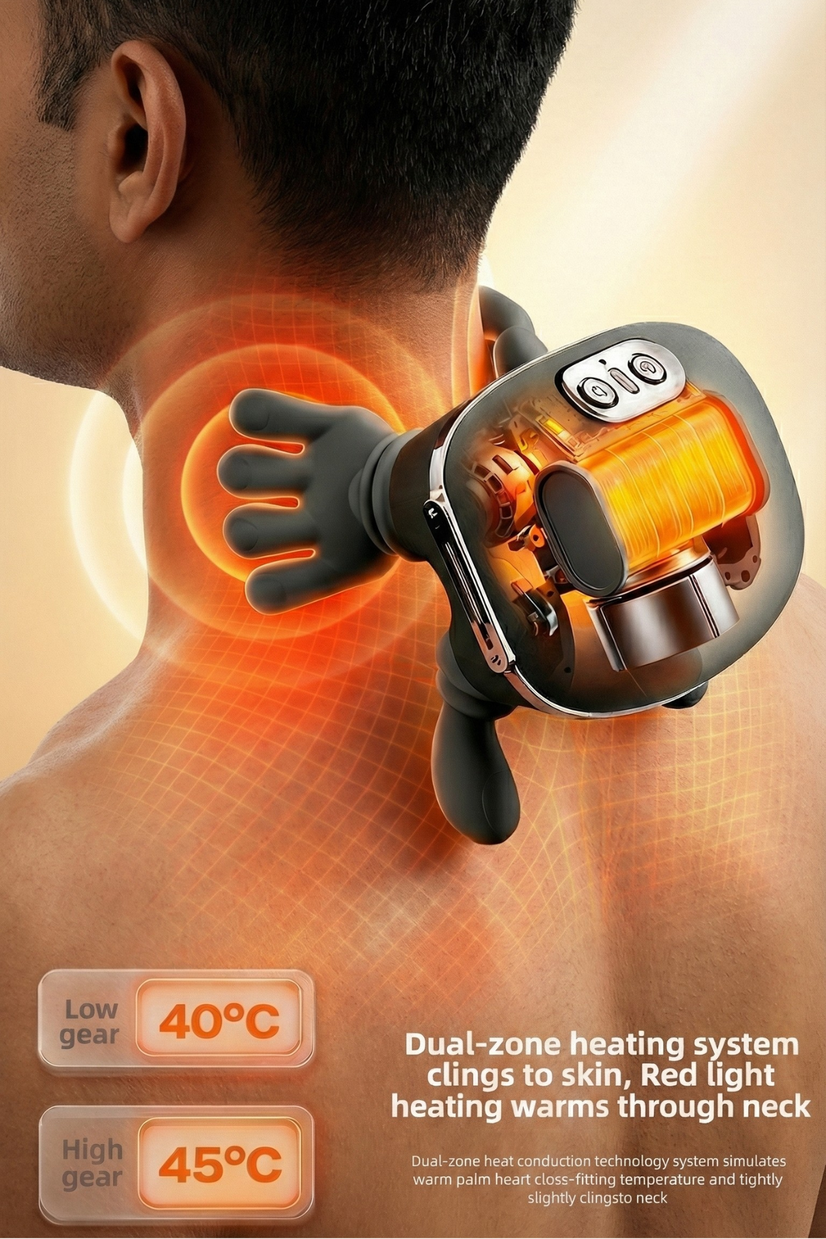 Relief Hands Pro Massager with Heat Therapy