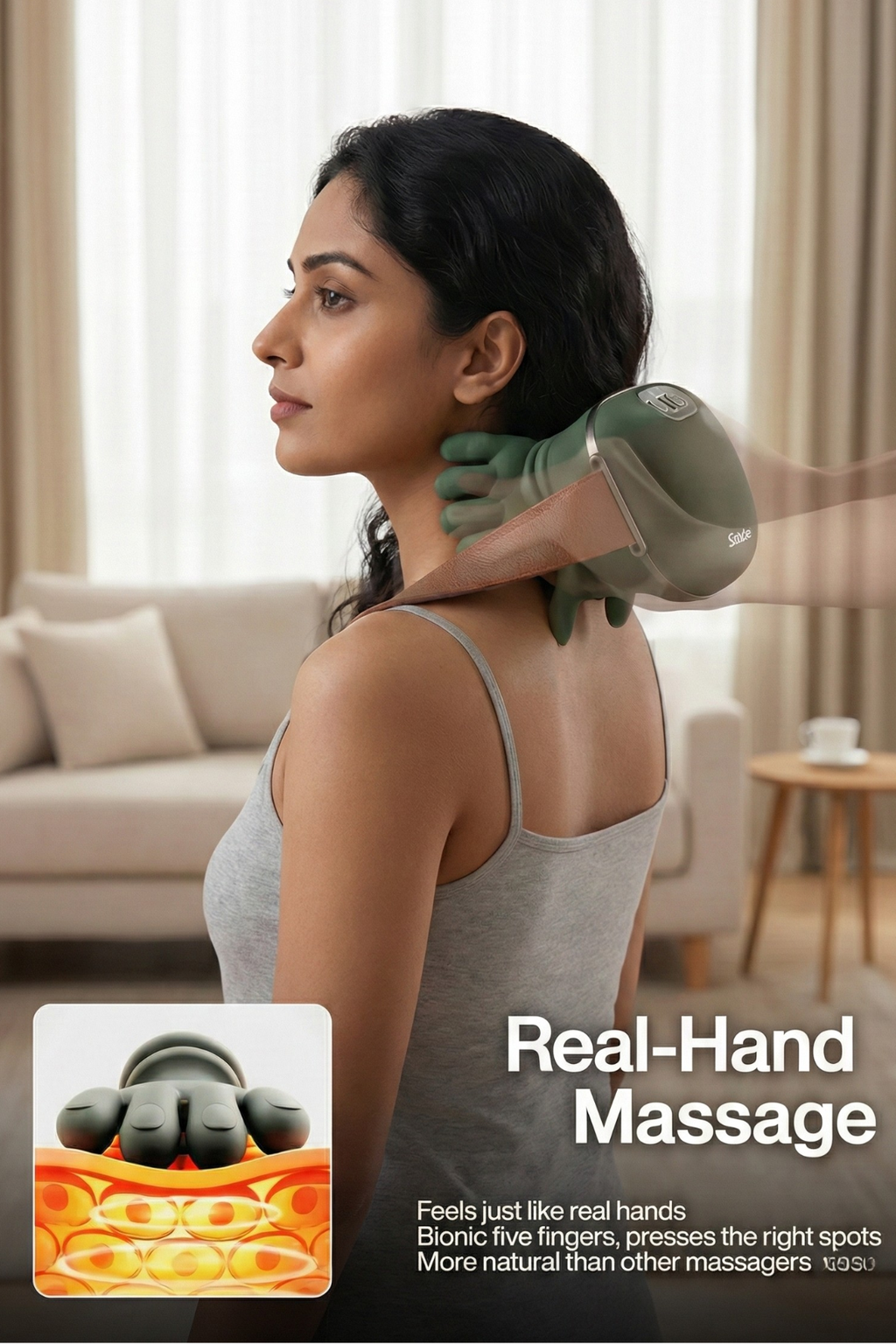 Relief Hands Pro Massager with Heat Therapy