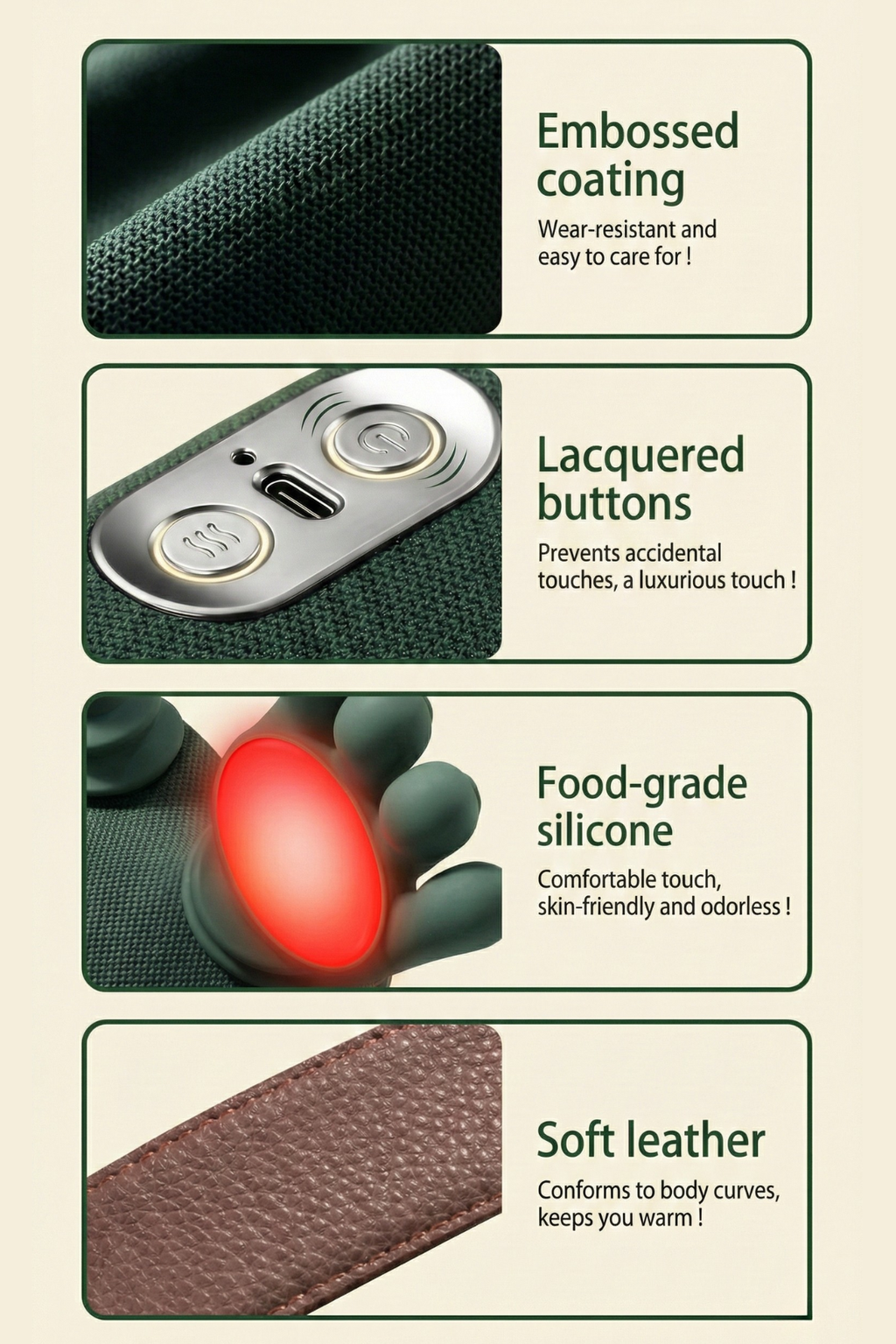 Relief Hands Pro Massager with Heat Therapy