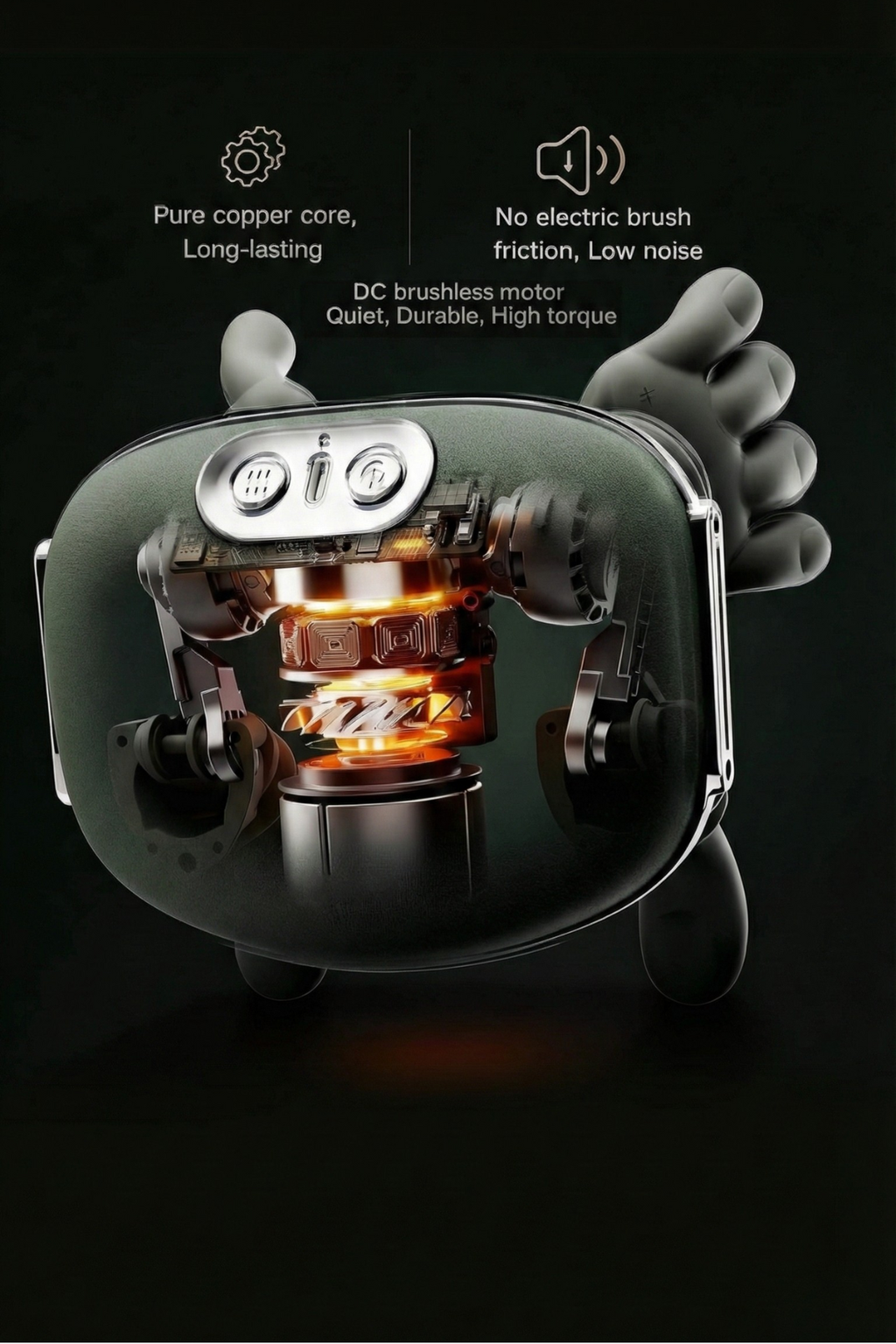 Relief Hands Pro Massager with Heat Therapy